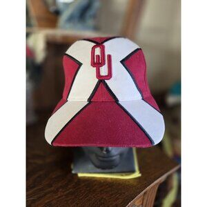 Vintage Oklahoma Sooners Hat X Out Strapback Cap Captains Collection Embroidered